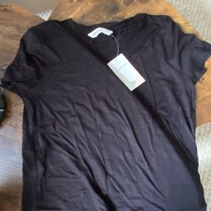 Plain black kids tee